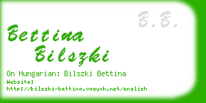 bettina bilszki business card